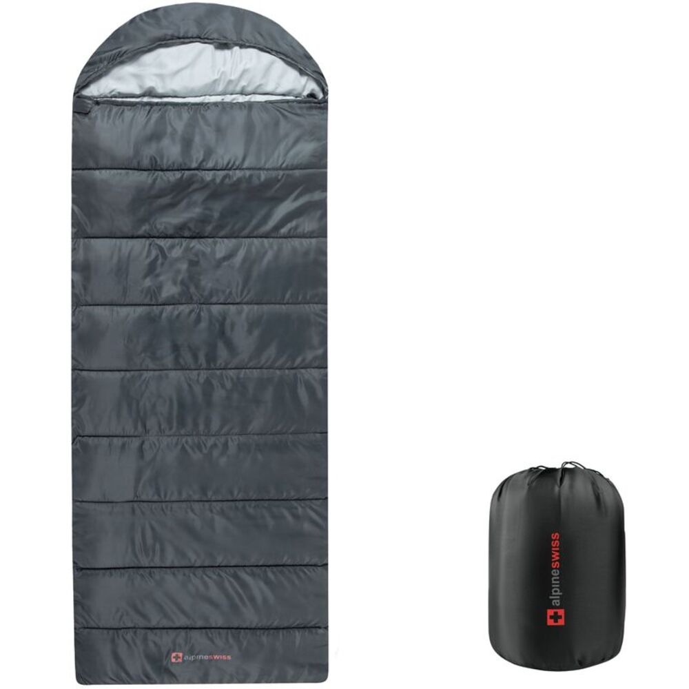 Alpine Swiss Sleeping Bag Adult Waterproof All Season Camping Backpacking Hiking